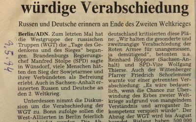 SDP-Politiker fordern würdige Verabschiedung