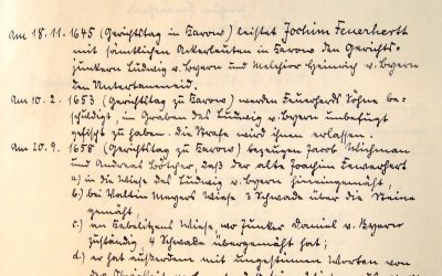 3 Taler Strafe für Frevel und ungestüme Worte 1658 in Karow