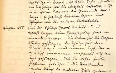 Gerichtstag 1656 in Karow und blutige Nasen zu Pfingsten 1655