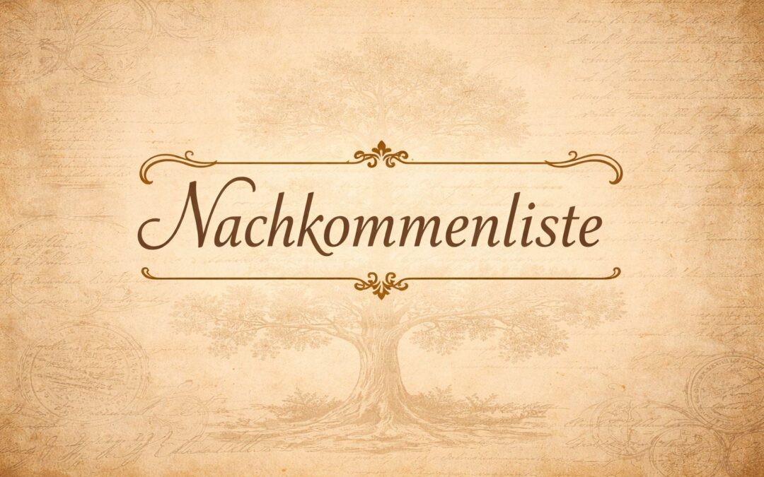 Nachkommen Paul Wiese, geboren vor 1640, Schafmeister in Milow