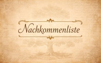 Nachkommen Paul Wiese, geboren vor 1640, Schafmeister in Milow